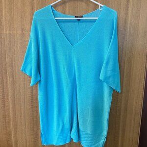 Talbots Turquoise Tunic Sweater Size 1X